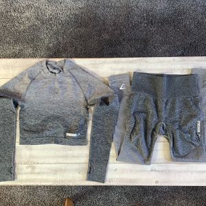 Gymshark set, Charcoal gray, Large